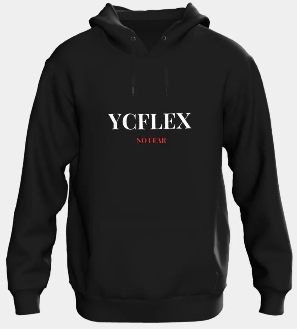 YCFLEX HEAVYWEIGHT HOODIE UNISEX BLACK
