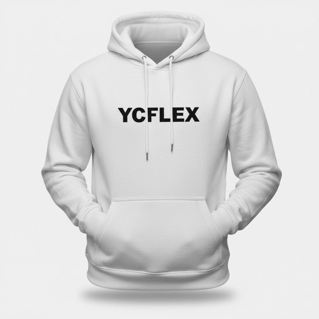 YCFLEX HOODIE UNISEX WHITE